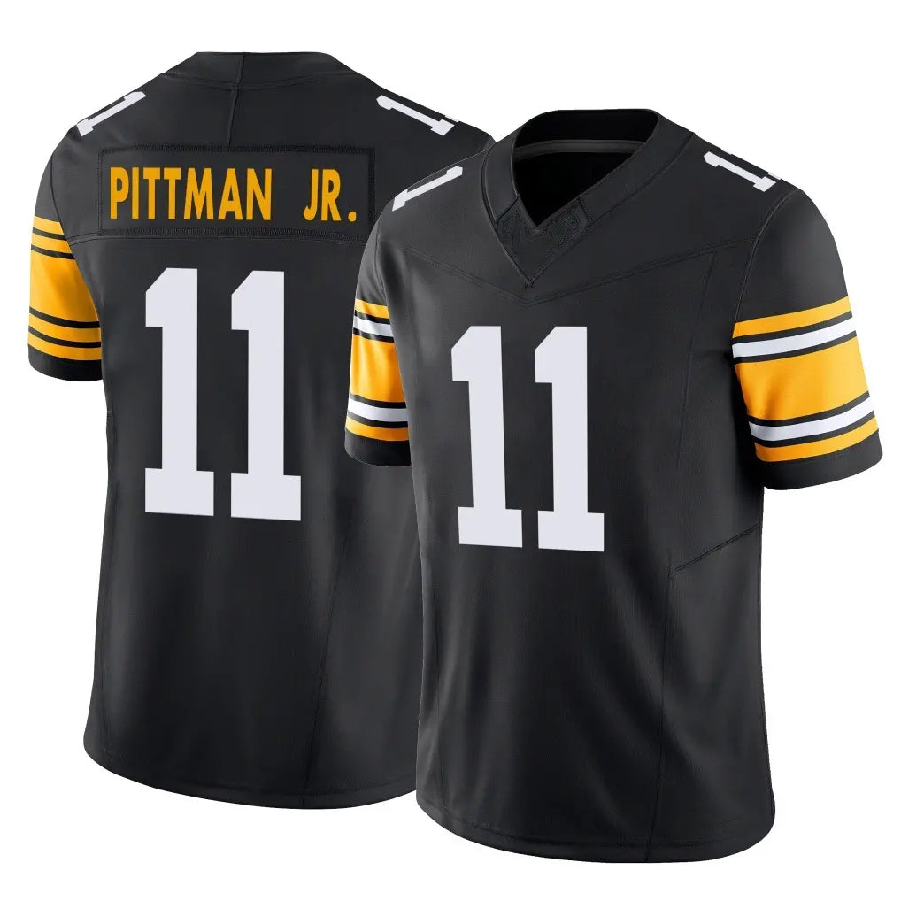 P.Steelers #11 Michael Pittman Jr. Player Black Limited Alternate Vapor F.U.S.E. Home Game Odoa Stitched Jerseys