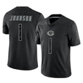 C.Bears #1 Jaylon Johnson Player Black REFLECTIVE Limited Game Odoa Stitched Jerseys