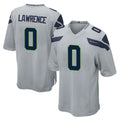 S.Seahawks #0 DeMarcus Lawrence Player Gray Home Game Odoa Stitched Jerseys