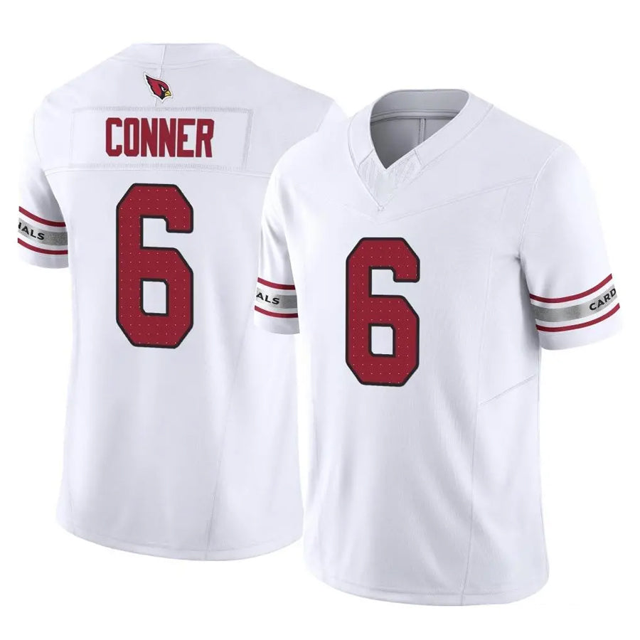 A.Cardinals #6 James Conner Player White Vapor F.U.S.E. Limited Home Game Odoa Stitched Jerseys