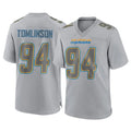 LA.Chargers #94 Dalvin Tomlinson Player Gray Atmosphere Fashion Home Game Odoa Stitched Jerseys