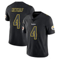 P.Steelers #4 DK Metcalf Player Black Impact Limited Home Game Odoa Stitched Jerseys