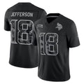Odoa MN.Vikings #18 Justin Jefferson Player Black Limited 2026 Salute to Service Home Game Stitched Jerseys