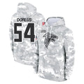 A.Falcons #54 Brandon Dorlus Player Camo Arctic Salute to Service Hoodies Limited Odoa Stitched Jerseys