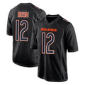 C.Bears #12 Devin Bush Player Carbon Black Fashion Game Odoa Stitched Jerseys