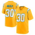 LA.Chargers #30 Alec Ingold Player Gold Home Game Odoa Stitched Jerseys