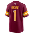 Odoa W.Commanders #1 Groom Burgundy Game Jersey