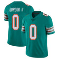 M.Dolphins #0 Ollie Gordon II Player Aqua Limited Alternate Vapor Untouchable Home Game Odoa Stitched Jerseys