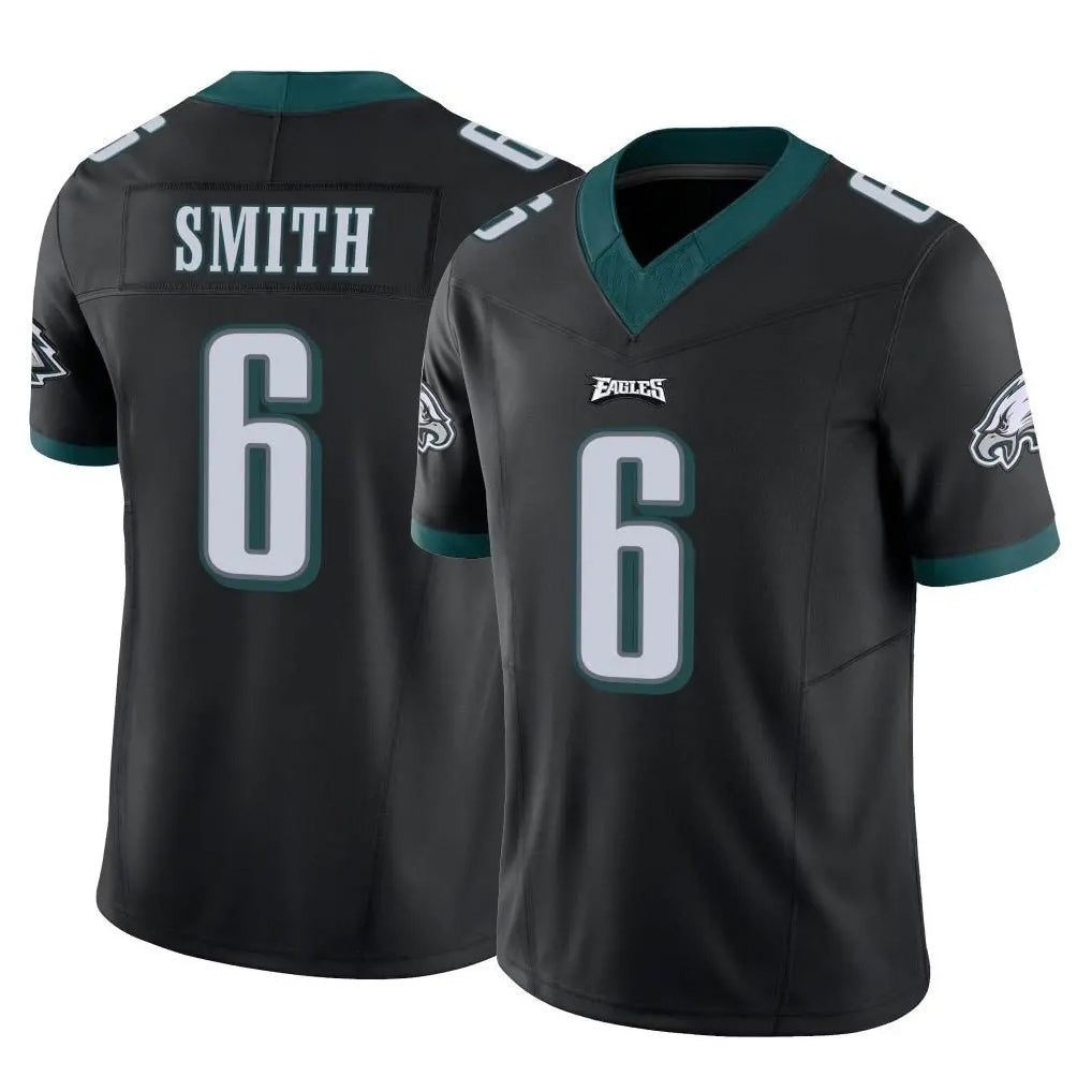P.Eagles #6 DeVonta Smith Player Black Limited Vapor F.U.S.E. Home Game Odoa Stitched Jerseys