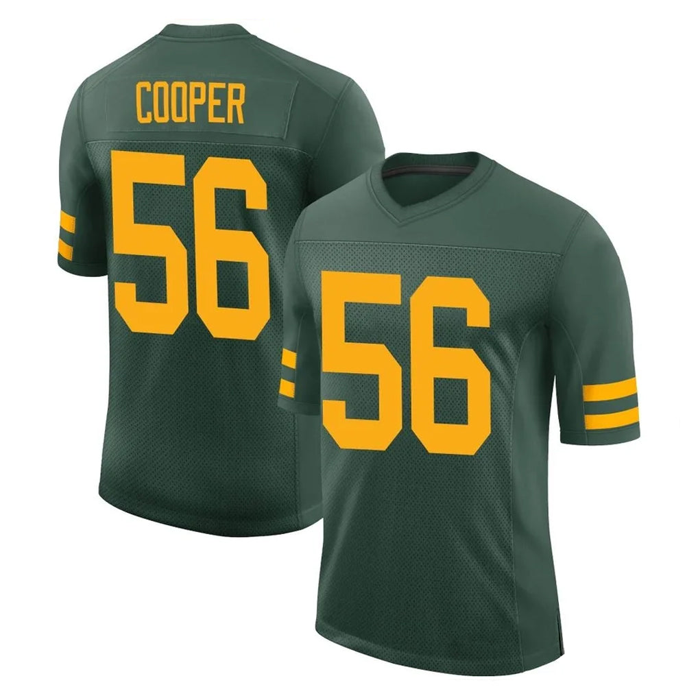 GB.Packers #56 Edgerrin Cooper Player Green Alternate Vapor Home Game Odoa Stitched Jerseys