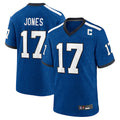 IN.Colts #17 Daniel Jones Player Royal Alternate Indiana Nights Home Game Odoa Stitched Jerseys