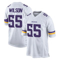 M.Vikings #55 Eric Wilson Player White Home Game Odoa Stitched Jerseys