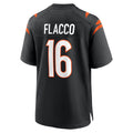 C.Bengals #16 Joe Flacco Player Black Home Game Odoa Stitched Jerseys