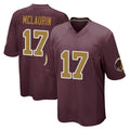 W.Commanders #17 Terry Mclaurin Player Burgundy Alternate Home Game Odoa Stitched Jerseys