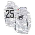 M.Dolphins #25 Tyrel Dodson Player Arctic Camo Salute to Service Hoodies Limited Game Odoa Stitched Jerseys