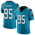 C.Panthers #95 Derrick Brown Player Blue Vapor Untouchable Limited Game Odoa Stitched Jerseys