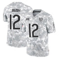 C.Bears #12 Devin Bush Player Arctic Camo Salute to Service Limited Odoa Stitched Jerseys