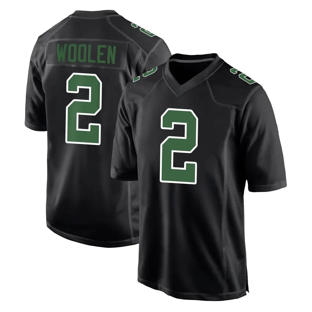 P.Eagles #2 Riq Woolen Player Carbon Green Fashion Home Game Odoa Stitched Jerseys