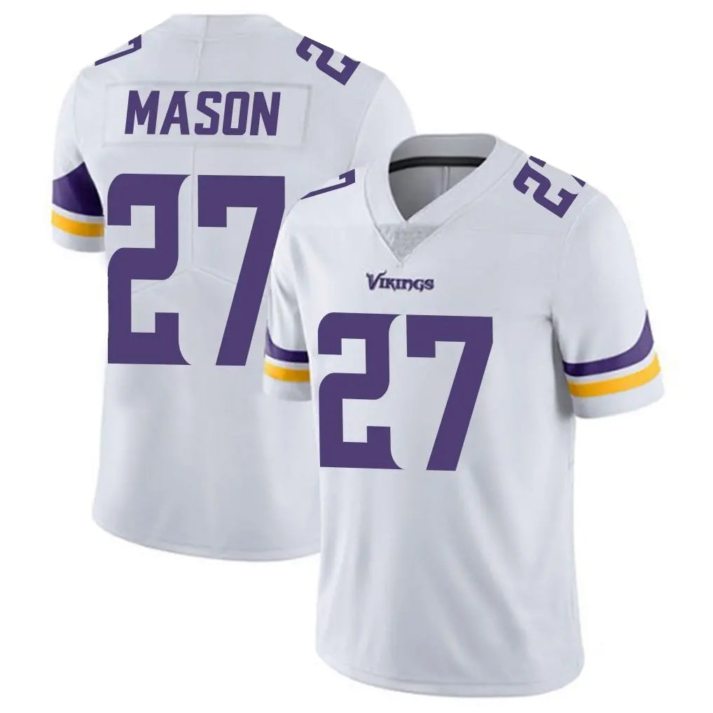 M.Vikings #27 Jordan Mason Player White Limited Vapor Untouchable Home Game Odoa Stitched Jerseys
