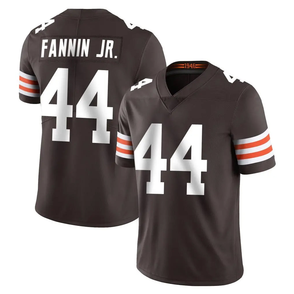 C.Browns #44 Harold Fannin Jr. Player Brown Color Vapor Untouchable Limited Home Game Odoa Stitched Jerseys