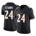 B.Ravens #24 Malaki Starks Player Black Vapor F.U.S.E. Limited Odoa Stitched Jerseys