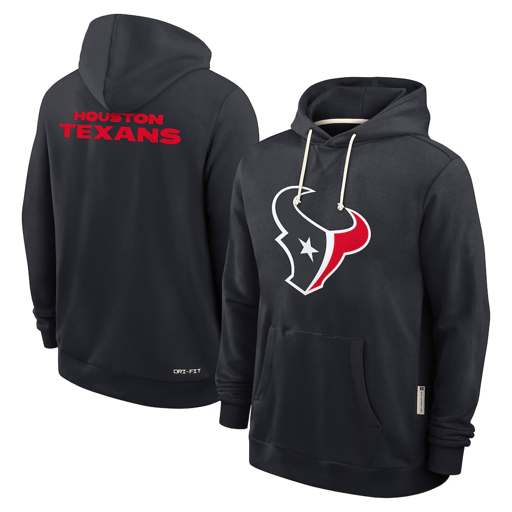 H.Texans ## Texans Blank Player Navy Sideline Standard Home Dri-FIT Hoodie Odoa Stitched Jerseys