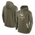 M.Vikings ## Vikings Blank Player Olive Salute to Service Pullover Hoodies Odoa Stitched Jerseys
