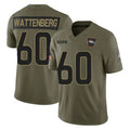D.Broncos #60 Luke Wattenberg Player Olive 2025 Salute To Service Limited Home Game Odoa Stitched Jerseys