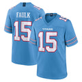 T.Titans #15 Keldric Faulk Player Light Blue 2026 Game Home Odoa Stitched Jerseys