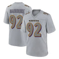 B.Ravens #92 Nnamdi Madubuike Player Gray Color Rush Vapor Untouchable Game Odoa Stitched Jerseys