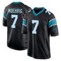 C.Panthers #7 Tre'von Moehrig Player Black Home Game Odoa Stitched Jerseys