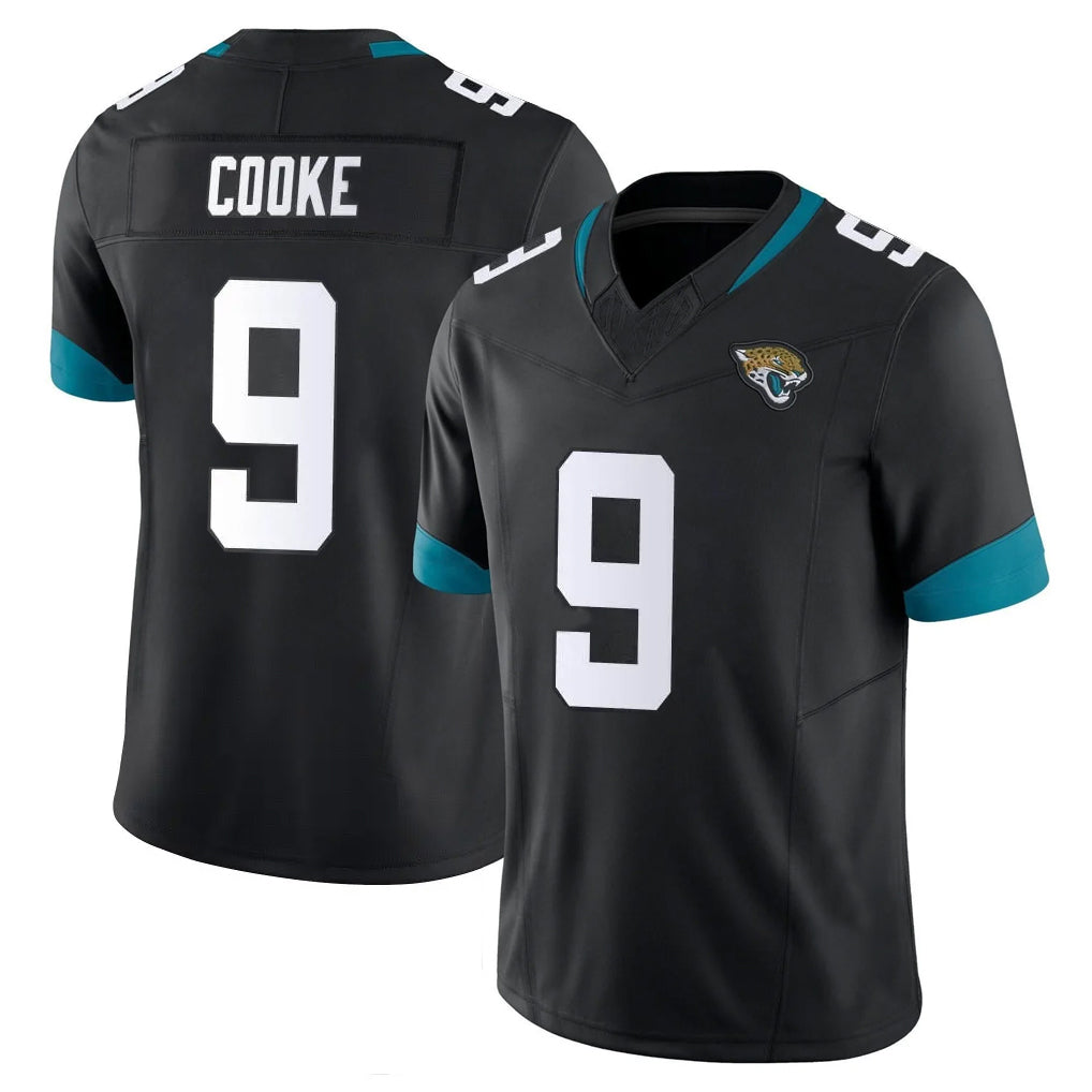 J.Jaguars #9 Logan Cooke Player Black Vapor Untouchable Limited Home Game Odoa Stitched Jerseys
