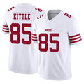 SF.49ers #85 George Kittle Player White Limited Vapor F.U.S.E. Home Game Odoa Stitched Jerseys