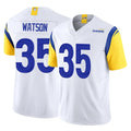 LA.Rams #35 Jaylen Watson Player White Limited Vapor F.U.S.E. Home Game Odoa Stitched Jerseys