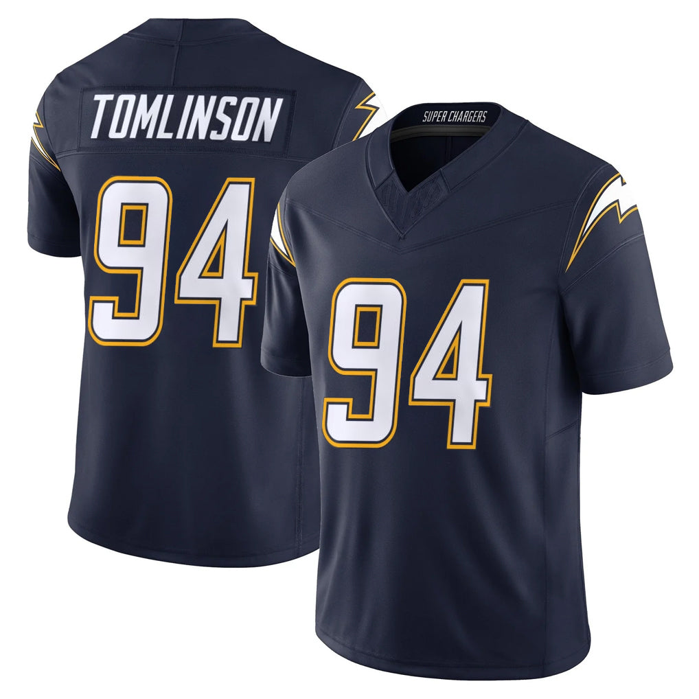 LA.Chargers #94 Dalvin Tomlinson Player Navy Vapor F.U.S.E. Limited Home Game Odoa Stitched Jerseys