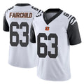 C.Bengals #63 Dylan Fairchild Player White Color Rush Vapor Untouchable Limted Home Game Odoa Stitched Jerseys