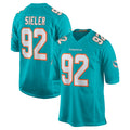 M.Dolphins #92 Zach Sieler Player Aqua Home Game Odoa Stitched Jerseys