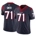 H.Texans #71 Braden Smith Player Navy Limited Vapor F.U.S.E. Home Game Odoa Stitched Jerseys