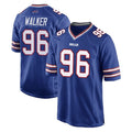 B.Bills #96 Deone Walker Player Royal Home Game Odoa Stitched Jerseys