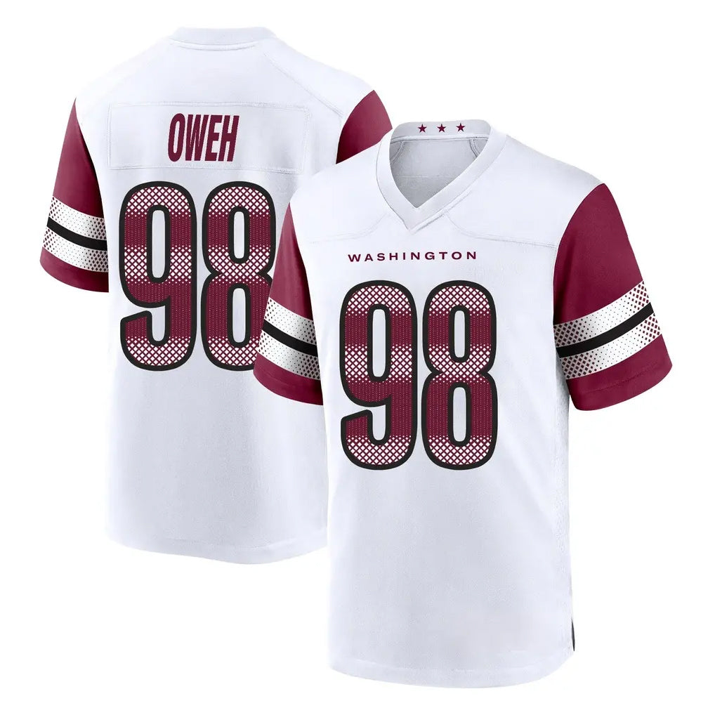 W.Commanders #98 Odafe Oweh Player White Game Home Odoa Stitched Jerseys