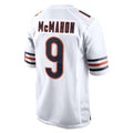 C.Bears #9 Jim McMahon Player White Home Game Odoa Stitched Jerseys