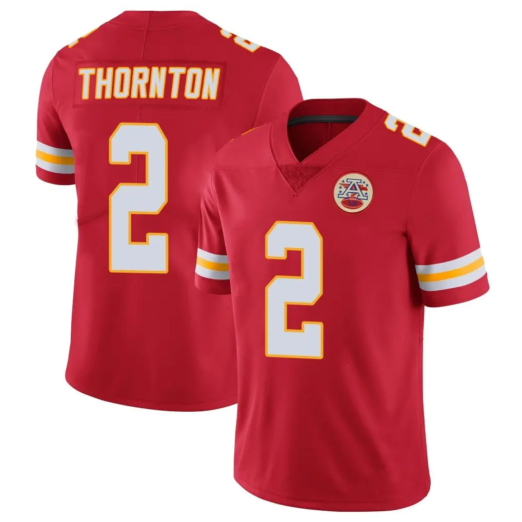 KC.Chiefs #2 Tyquan Thornton Player Red Limited Vapor Untouchable Home Game Odoa Stitched Jerseys