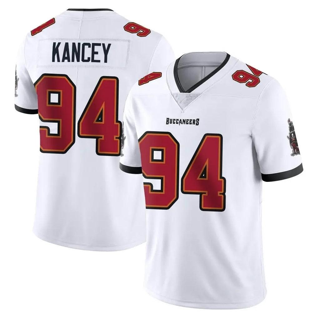 TB.Buccaneers #94 Calijah Kancey Player White Limited Vapor Untouchable Home Game Odoa Stitched Jerseys