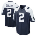 D.Cowboys #2 Cobie Durant Player Navy-White Alternate Home Game Odoa Stitched Jerseys