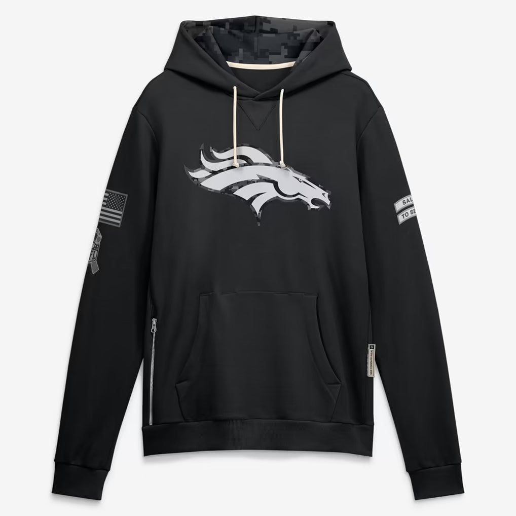 D.Broncos 2026 Black Logo Pullover Hoodies Limited Game Odoa Stitched Jerseys