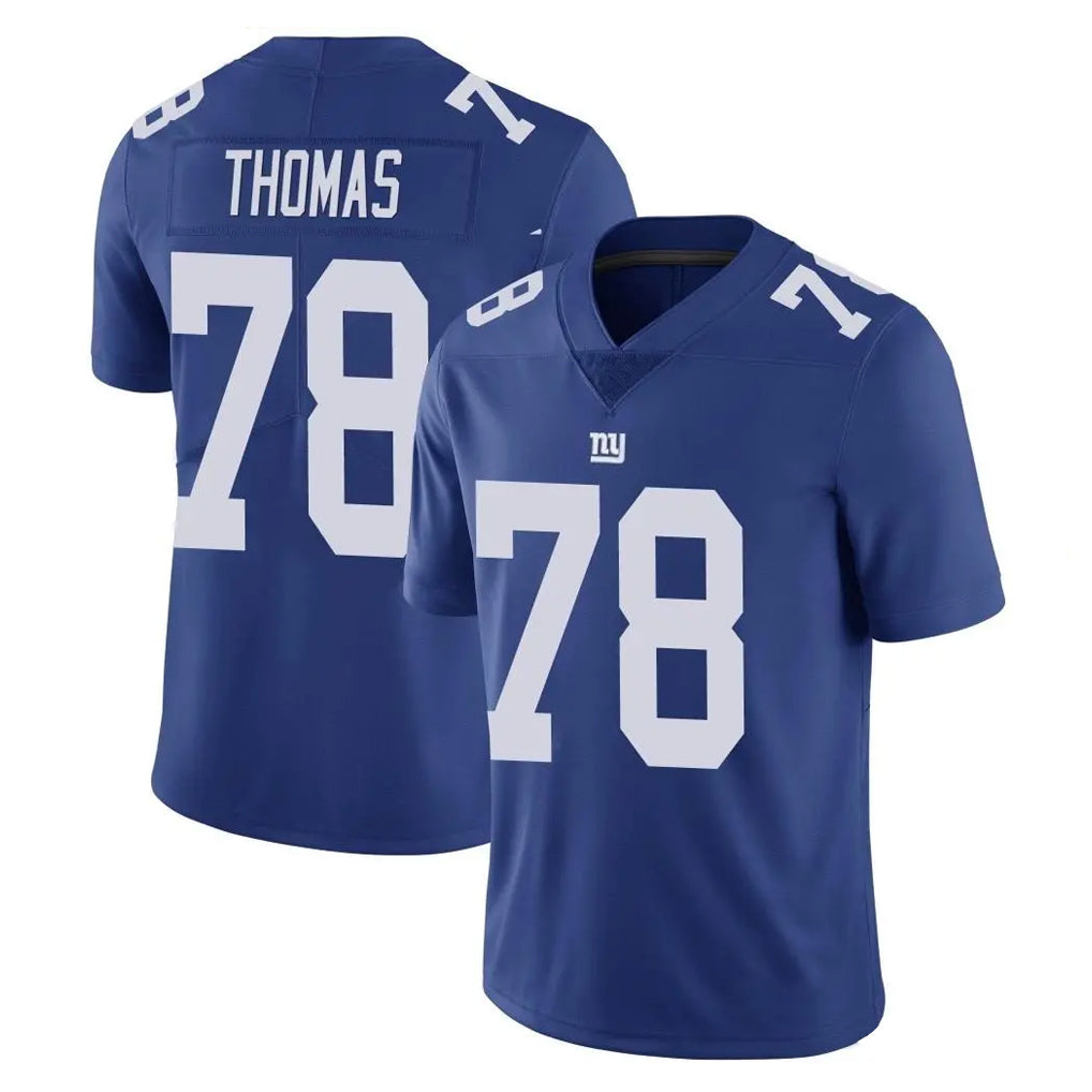 NY.Giants #78 Andrew Thomas Player Royal Limited Vapor Untouchable Home Game Odoa Stitched Jerseys
