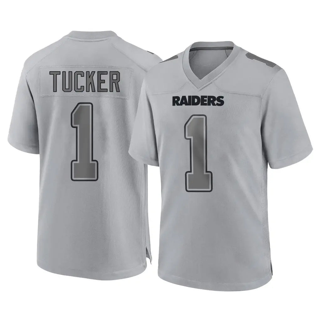 LV.Raiders #1 Tre Tucker Player Gray Atmosphere Fashion Limited Game Odoa Stitched Jerseys