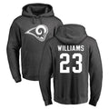 LA.Rams #23 Kyren Williams Player Gray Pullover Hoodie Limited Game Odoa Stitched Jerseys