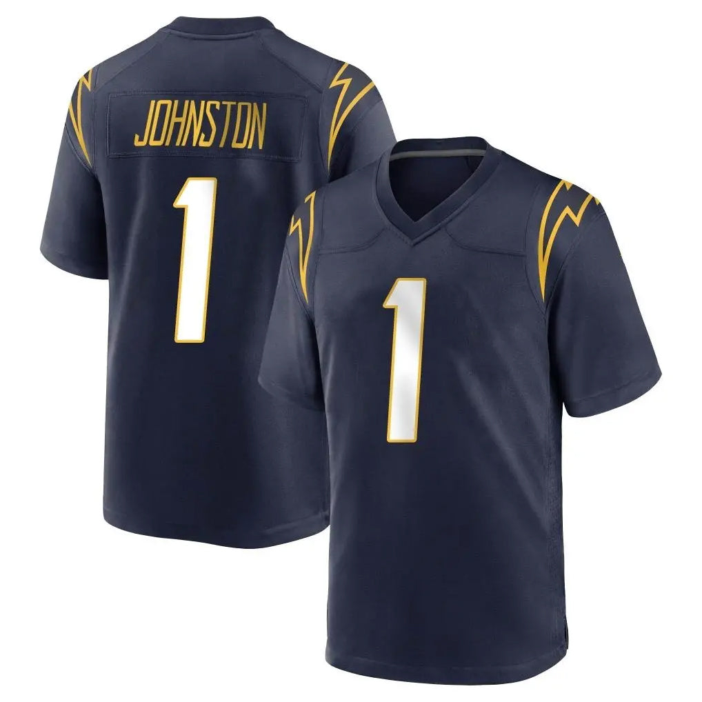 LA.Chargers #1 Quentin Johnston Player Navy Home Game Odoa Stitched Jerseys
