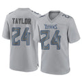 T.Titans #24 Alontae Taylor Player Gray Atmosphere Fashion Home Game Odoa Stitched Jerseys
